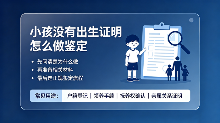 小孩无出生证明做鉴定方法.png